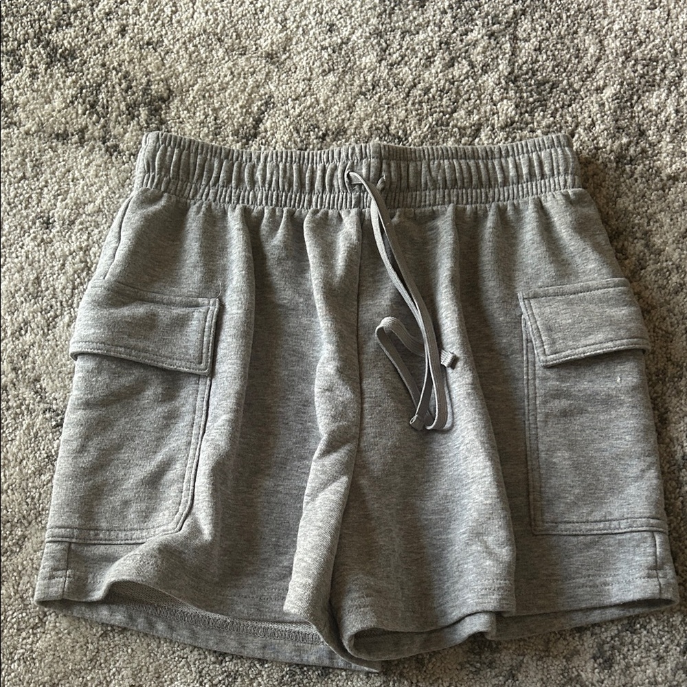 Wild Fable Gray Casual Drawstring Shorts